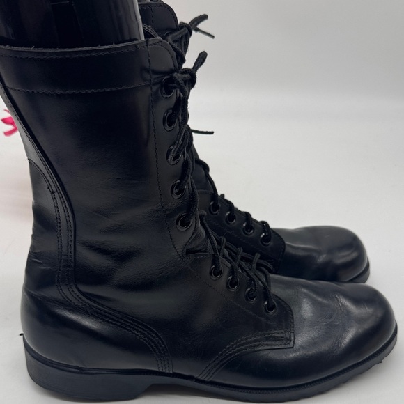 Original Issue Black Military Combat Boots Size 11.5N TB8350 - Picture 3 of 16